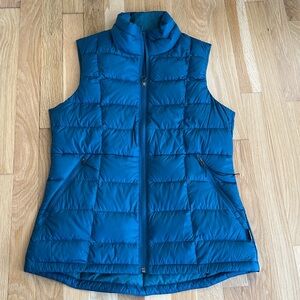 REI CoOp 650 down light quilted puffer vest teal green size Small